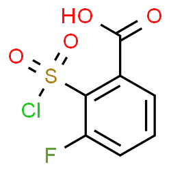 ChemSpider 2D Image | 2-(Chlorosulfonyl)-3-fluorobenzoic acid | C7H4ClFO4S