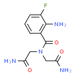 ChemSpider 2D Image | 2-Amino-N,N-bis(2-amino-2-oxoethyl)-3-fluorobenzamide | C11H13FN4O3