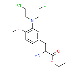 ChemSpider 2D Image | Isopropyl 3-[bis(2-chloroethyl)amino]-O-methyltyrosinate | C17H26Cl2N2O3