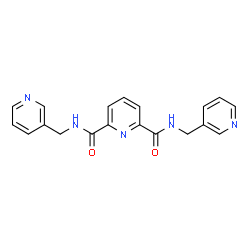 ChemSpider 2D Image | N,N'-Bis(3-pyridinylmethyl)-2,6-pyridinedicarboxamide | C19H17N5O2