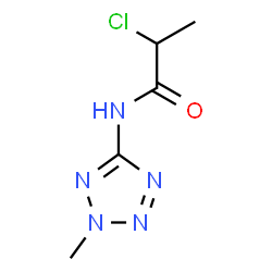 ChemSpider 2D Image | 2-Chloro-N-(2-methyl-2H-tetrazol-5-yl)propanamide | C5H8ClN5O