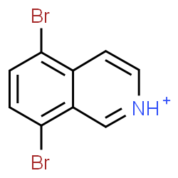 ChemSpider 2D Image | 5,8-Dibromoisoquinolinium | C9H6Br2N