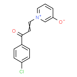 ChemSpider 2D Image | 1-[3-(4-Chlorophenyl)-3-oxo-1-propen-1-yl]-3-pyridiniumolate | C14H10ClNO2