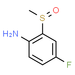 ChemSpider 2D Image | 4-Fluoro-2-(methylsulfinyl)aniline | C7H8FNOS
