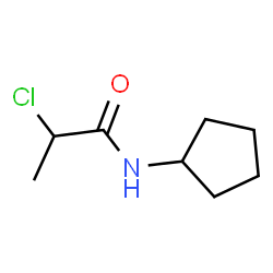 ChemSpider 2D Image | 2-Chloro-N-cyclopentylpropanamide | C8H14ClNO