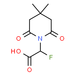 ChemSpider 2D Image | (4,4-Dimethyl-2,6-dioxo-1-piperidinyl)(fluoro)acetic acid | C9H12FNO4