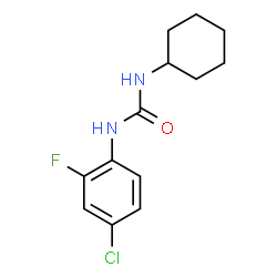ChemSpider 2D Image | 1-(4-Chloro-2-fluorophenyl)-3-cyclohexylurea | C13H16ClFN2O