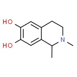 ChemSpider 2D Image | 1,2-Dimethyl-1,2,3,4-tetrahydro-6,7-isoquinolinediol | C11H15NO2