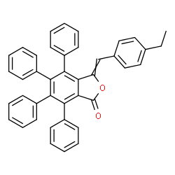 ChemSpider 2D Image | 3-(4-Ethylbenzylidene)-4,5,6,7-tetraphenyl-2-benzofuran-1(3H)-one | C41H30O2
