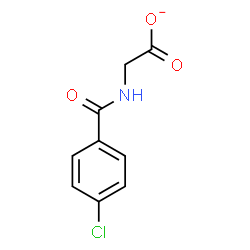 ChemSpider 2D Image | [(4-Chlorobenzoyl)amino]acetate | C9H7ClNO3