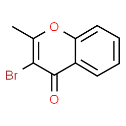 ChemSpider 2D Image | 3-Bromo-2-methyl-4H-chromen-4-one | C10H7BrO2
