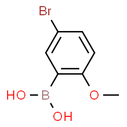 ChemSpider 2D Image | 3-Bromo-6-methoxyphenylboronic acid | C7H8BBrO3