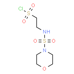ChemSpider 2D Image | 2-[(4-Morpholinylsulfonyl)amino]ethanesulfonyl chloride | C6H13ClN2O5S2