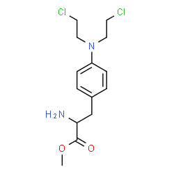 ChemSpider 2D Image | Methyl 4-[bis(2-chloroethyl)amino]phenylalaninate | C14H20Cl2N2O2