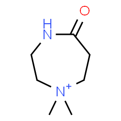 ChemSpider 2D Image | 1,1-Dimethyl-5-oxo-1,4-diazepan-1-ium | C7H15N2O