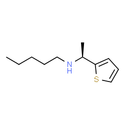 ChemSpider 2D Image | N-[(1S)-1-(2-Thienyl)ethyl]-1-pentanamine | C11H19NS
