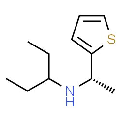 ChemSpider 2D Image | N-[(1S)-1-(2-Thienyl)ethyl]-3-pentanamine | C11H19NS