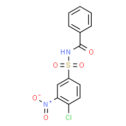 ChemSpider 2D Image | N-[(4-Chloro-3-nitrophenyl)sulfonyl]benzamide | C13H9ClN2O5S