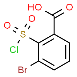 ChemSpider 2D Image | 3-Bromo-2-(chlorosulfonyl)benzoic acid | C7H4BrClO4S