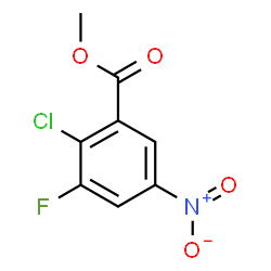 ChemSpider 2D Image | Methyl 2-chloro-3-fluoro-5-nitrobenzoate | C8H5ClFNO4