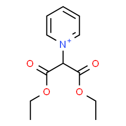 ChemSpider 2D Image | 1-(1,3-Diethoxy-1,3-dioxo-2-propanyl)pyridinium | C12H16NO4