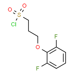 ChemSpider 2D Image | 3-(2,6-Difluorophenoxy)-1-propanesulfonyl chloride | C9H9ClF2O3S