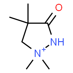 ChemSpider 2D Image | 1,1,4,4-Tetramethyl-3-oxopyrazolidin-1-ium | C7H15N2O