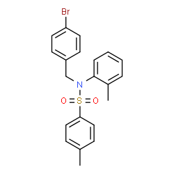 ChemSpider 2D Image | N-(4-Bromobenzyl)-4-methyl-N-(2-methylphenyl)benzenesulfonamide | C21H20BrNO2S