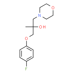 ChemSpider 2D Image | 1-(4-Fluorophenoxy)-2-methyl-3-(4-morpholinyl)-2-propanol | C14H20FNO3