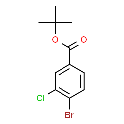 ChemSpider 2D Image | 2-Methyl-2-propanyl 4-bromo-3-chlorobenzoate | C11H12BrClO2