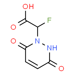ChemSpider 2D Image | (3,6-Dioxo-3,6-dihydro-1(2H)-pyridazinyl)(fluoro)acetic acid | C6H5FN2O4