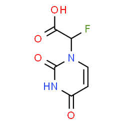 ChemSpider 2D Image | (2,4-Dioxo-3,4-dihydro-1(2H)-pyrimidinyl)(fluoro)acetic acid | C6H5FN2O4