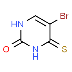 ChemSpider 2D Image | 5-Bromo-4-thioxo-3,4-dihydro-2(1H)-pyrimidinone | C4H3BrN2OS