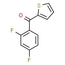 ChemSpider 2D Image | (2,4-Difluorophenyl)(2-thienyl)methanone | C11H6F2OS
