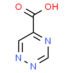 ChemSpider 2D Image | 1,2,4-Triazine-5-carboxylic acid | C4H3N3O2