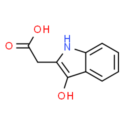 ChemSpider 2D Image | 3-Hydroxy-1H-indole-2-acetic acid | C10H9NO3