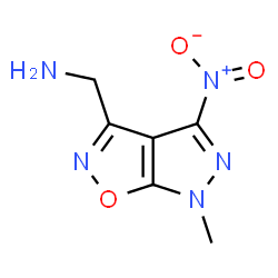 ChemSpider 2D Image | 1-(6-Methyl-4-nitro-6H-pyrazolo[4,3-d][1,2]oxazol-3-yl)methanamine | C6H7N5O3