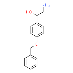 ChemSpider 2D Image | 2-Amino-1-[4-(benzyloxy)phenyl]ethanol | C15H17NO2