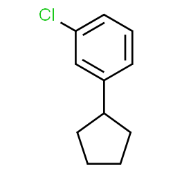ChemSpider 2D Image | 1-Chloro-3-cyclopentylbenzene | C11H13Cl