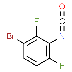 ChemSpider 2D Image | 1-Bromo-2,4-difluoro-3-isocyanatobenzene | C7H2BrF2NO