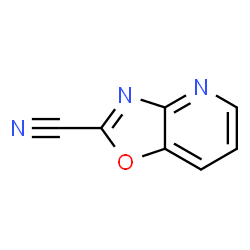 ChemSpider 2D Image | [1,3]Oxazolo[4,5-b]pyridine-2-carbonitrile | C7H3N3O