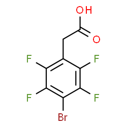 ChemSpider 2D Image | (4-Bromo-2,3,5,6-tetrafluorophenyl)acetic acid | C8H3BrF4O2