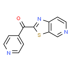 ChemSpider 2D Image | 4-Pyridinyl([1,3]thiazolo[5,4-c]pyridin-2-yl)methanone | C12H7N3OS