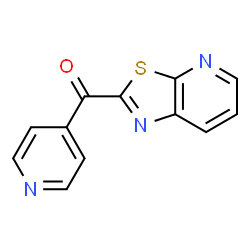 ChemSpider 2D Image | 4-Pyridinyl([1,3]thiazolo[5,4-b]pyridin-2-yl)methanone | C12H7N3OS