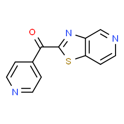 ChemSpider 2D Image | 4-Pyridinyl([1,3]thiazolo[4,5-c]pyridin-2-yl)methanone | C12H7N3OS