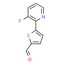 ChemSpider 2D Image | 5-(3-Fluoro-2-pyridinyl)-2-thiophenecarbaldehyde | C10H6FNOS