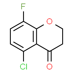 ChemSpider 2D Image | 5-CHLORO-8-FLUOROCHROMAN-4-ONE | C9H6ClFO2