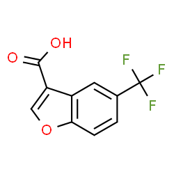 ChemSpider 2D Image | 5-(Trifluoromethyl)-1-benzofuran-3-carboxylic acid | C10H5F3O3