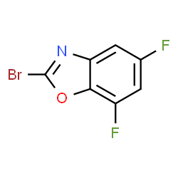 ChemSpider 2D Image | 2-Bromo-5,7-difluoro-1,3-benzoxazole | C7H2BrF2NO