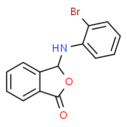 ChemSpider 2D Image | 3-[(2-Bromophenyl)amino]-2-benzofuran-1(3H)-one | C14H10BrNO2